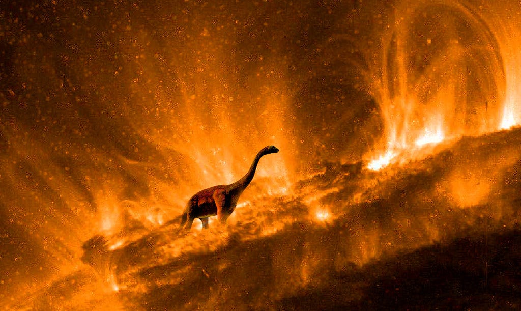 Dinosaur on the Sun