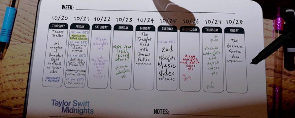 Taylor's Promotion Schedule For 'Midnights' - Taylor Swift Web