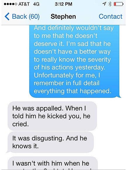 i ❤️‍🩹 women on Twitter: "About the same same LA flight, where Stephen  Deuters admits that Johnny kicked Amber, the below text messages from  Johnny Depp confirm that he was “blacked out”,
