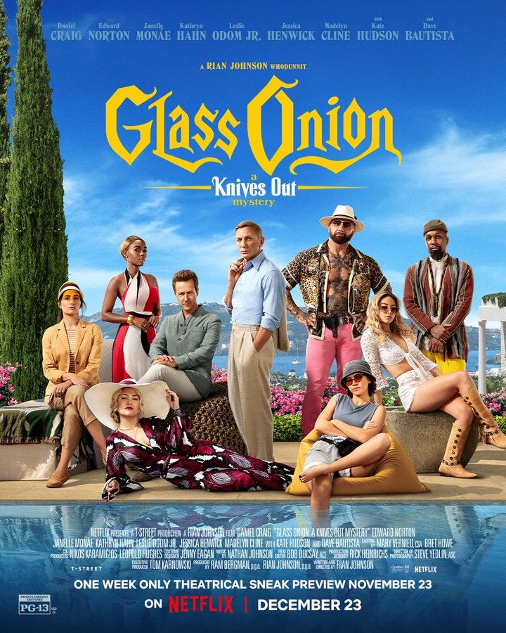 Glass Onion movie poster