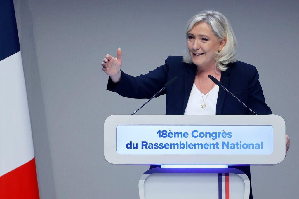 Marine Le Pen took over the party from her father in 2011.