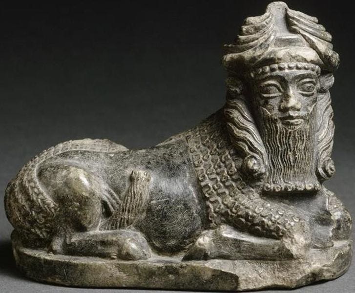 File:Sumerian God. Bull with man's head.jpg