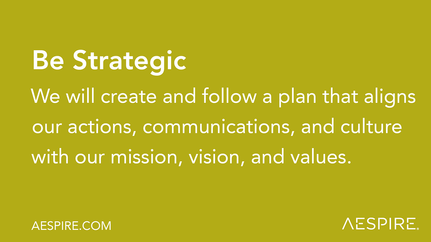Be Strategic Manifesto Principle