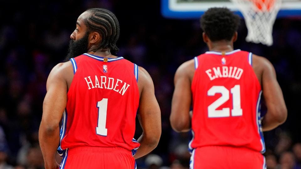 Early returns on 76ers' James Harden-Joel Embiid pairing should scare the  rest of the NBA | Sporting News