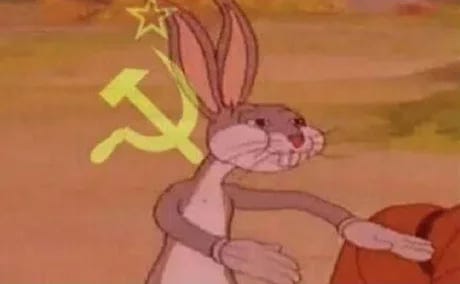 High Quality Bugs bunny communist Blank Meme Template