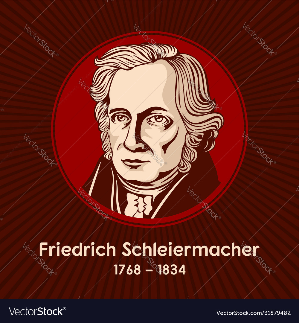 Friedrich daniel ernst schleiermacher Royalty Free Vector