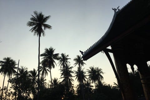 Late light at Wat Aham. Photo: Cindy Fan