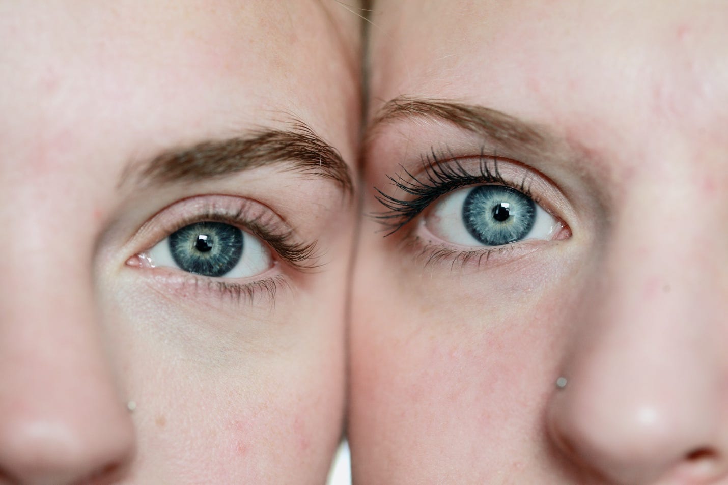 Close-up of a person's eyes

Description automatically generated
