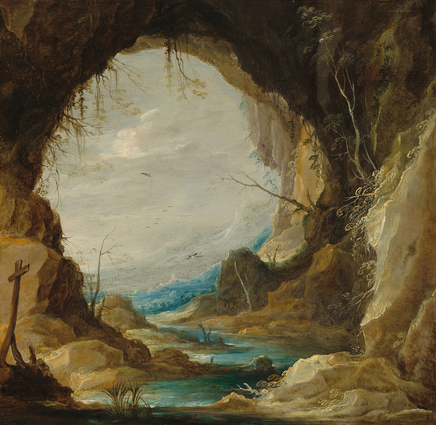 Vista from a Grotto, early 1630s by David Teniers the Younger