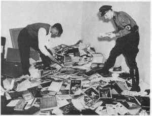 
Literature confiscated during WWII 