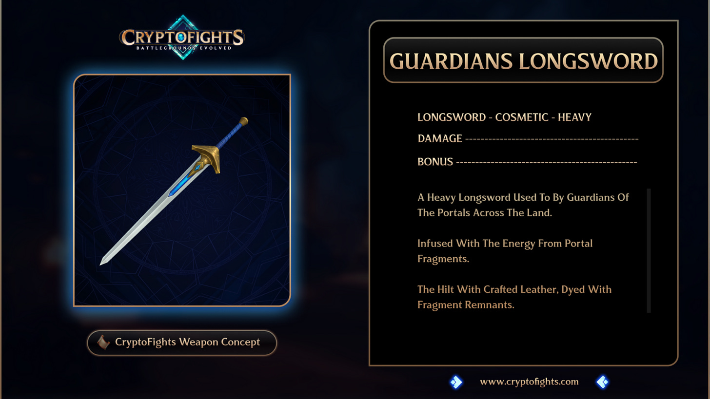 CryptoFights Weapon Concept Guardians Longsword
