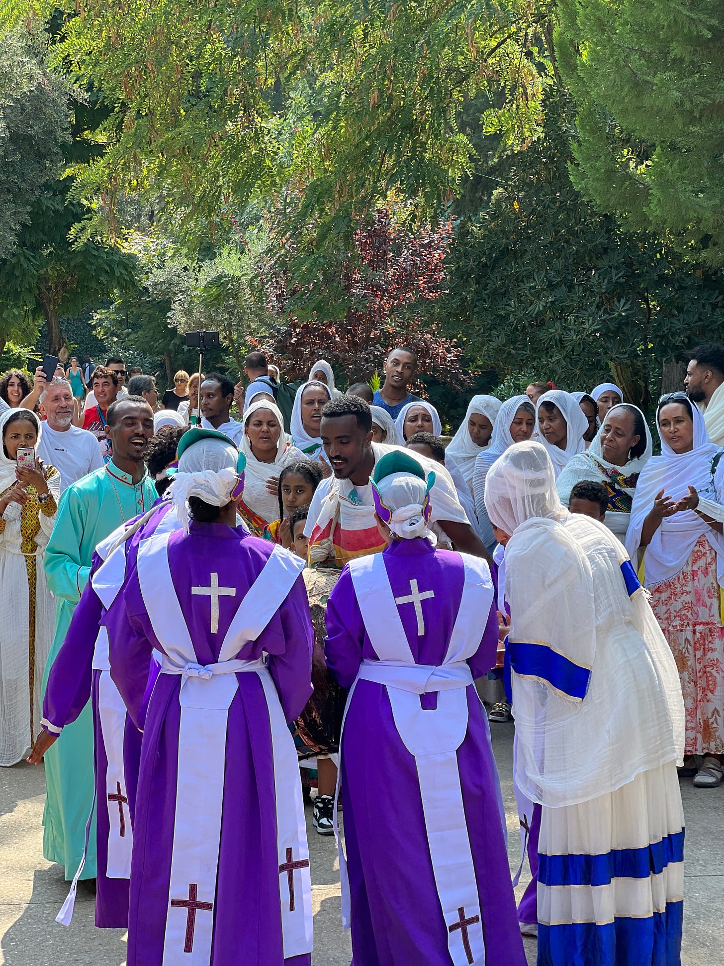 A group of Ethiopian worshippers in Turkey