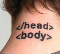 </head> and <body> tattoo.