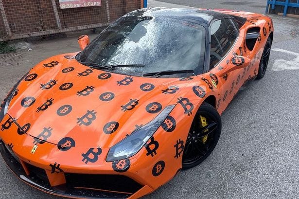 Bright orange Ferrari gets egged three times in a week - Staffordshire Live