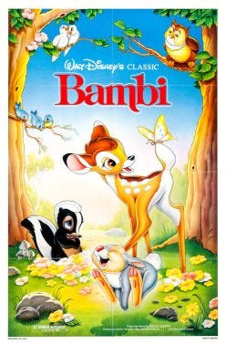 Bambi re-release poster
