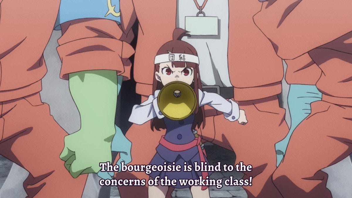 Sunnyさんのツイート: &quot;Remember the episode where Akko joins a union and becomes a  Marxist?… &quot;