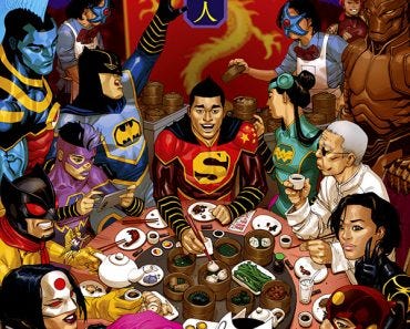 New Super-Man by Gene Luen Yang on opening up to others not pooling cultures together.