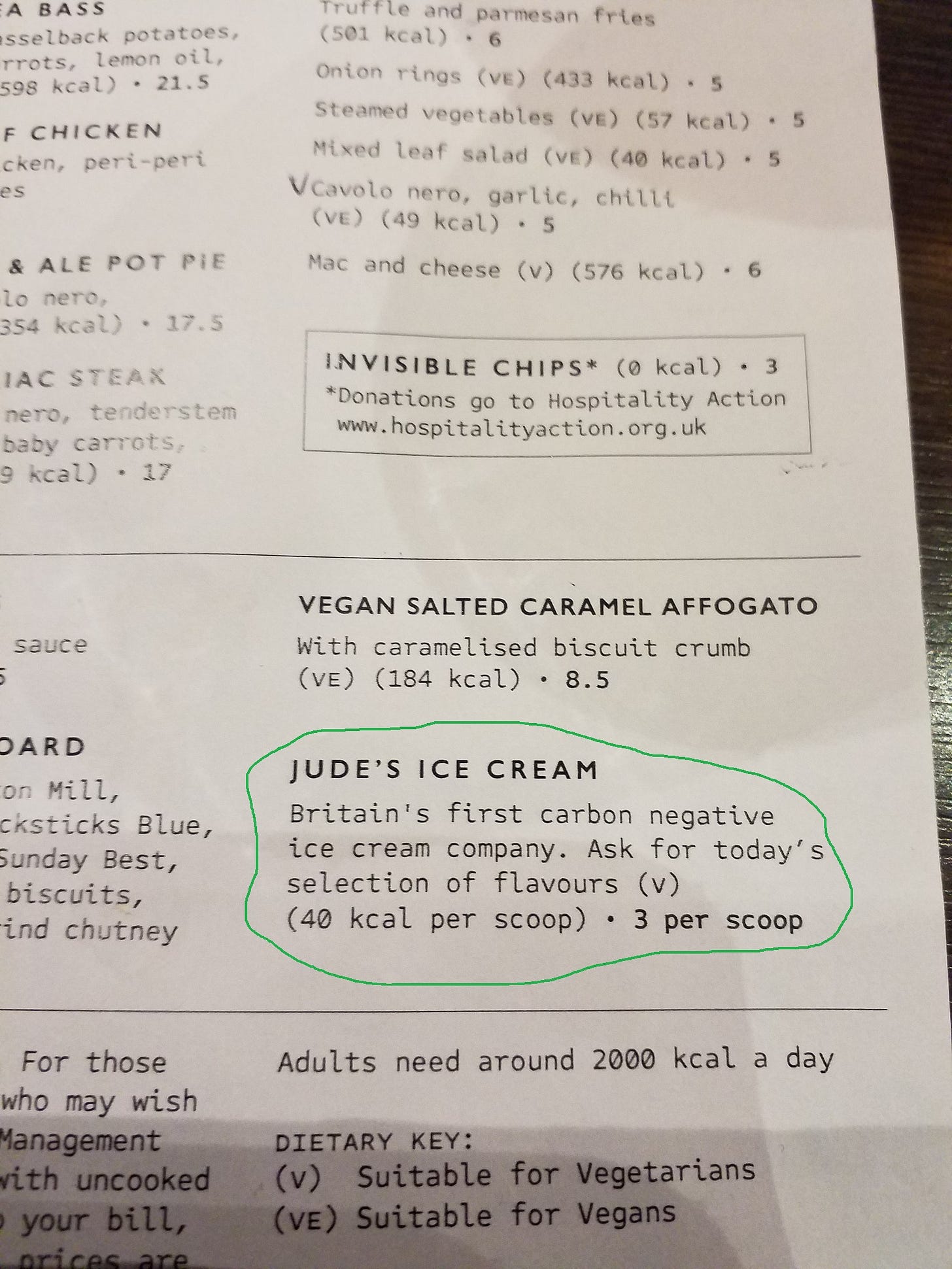 Jude's carbon negative ice cream