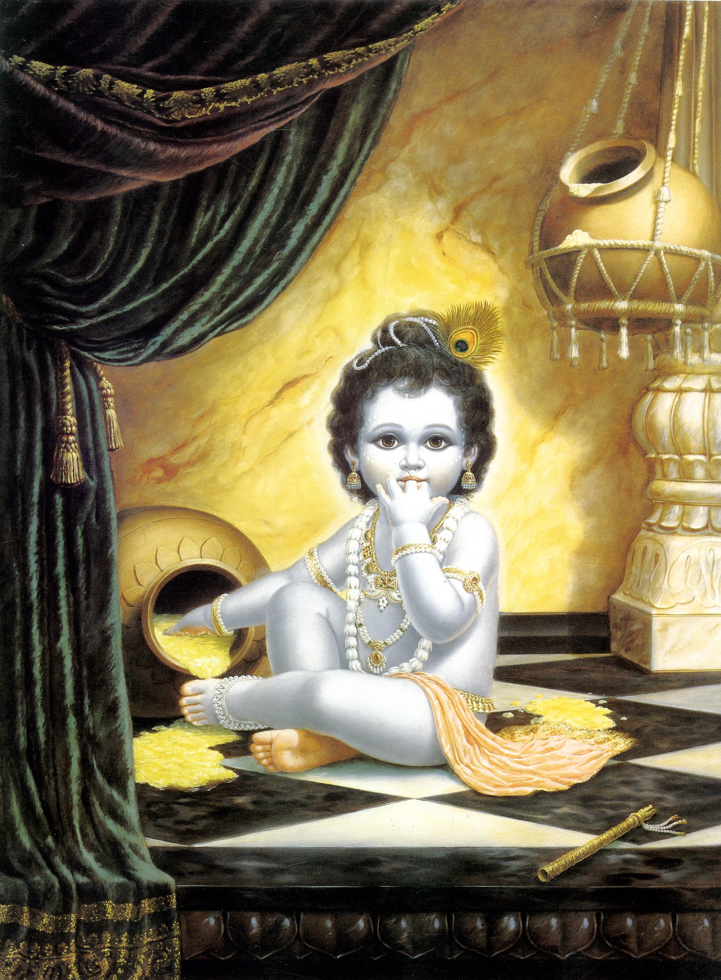 Beautiful-baby-Krishna-makhan-chor | The Hare Krishna Movement