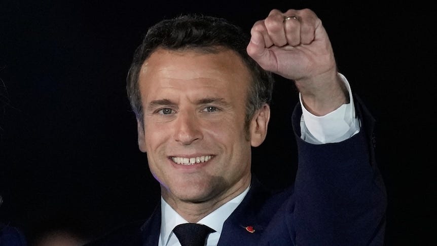 French President Emmanuel Macron is re-elected for a second term - ABC News