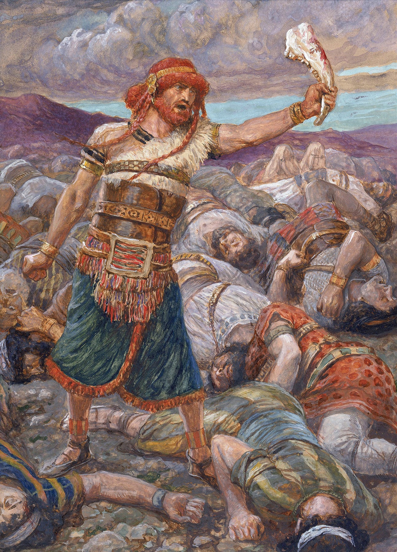 Samson Slays a Thousand Men (c. 1896-1902) by James Tissot
