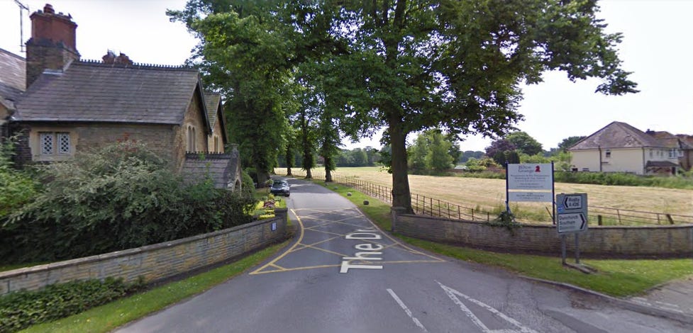 The Drive to Bilton Grange School. Picture from Google Street View