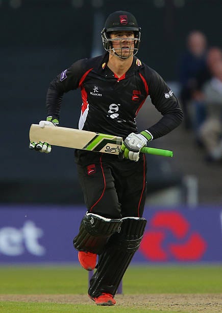 Rob Taylor of Leicestershire Foxes during the Lancashire Lightning v Leicestershire - Natwest T20 Blast at Old Trafford on June 13, 2014 in...