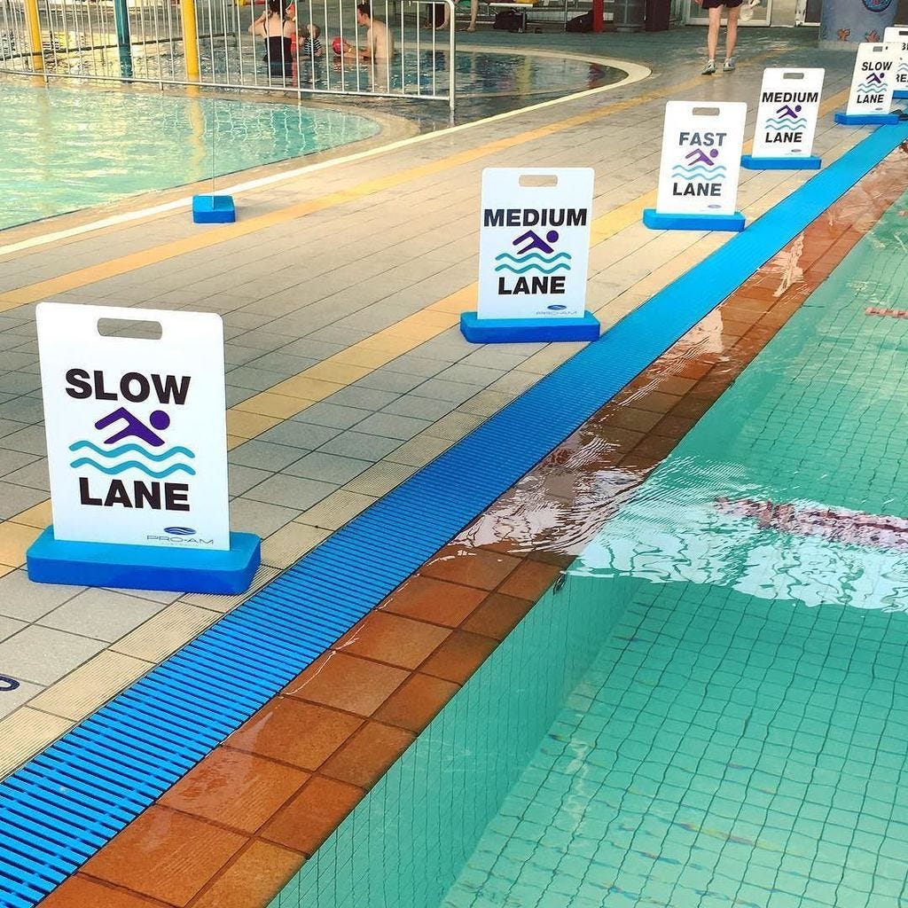 Danielle Phyland on Twitter: "This morning I skipped the slow lane and went  to the medium smashed out 40+ laps which I was pretty chuffed about  🏅🏊🏼‍♀️#possandruby #fitnessadventures #swimming #healthysaturdaymorning # swim #pool #