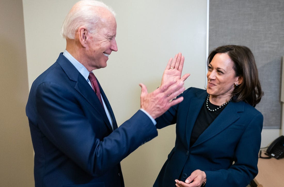 Biden vows to restore promise of America with Kamala Harris