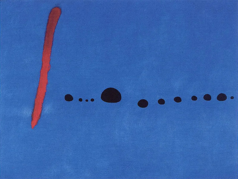 Bleu II in Detail Joan Miro