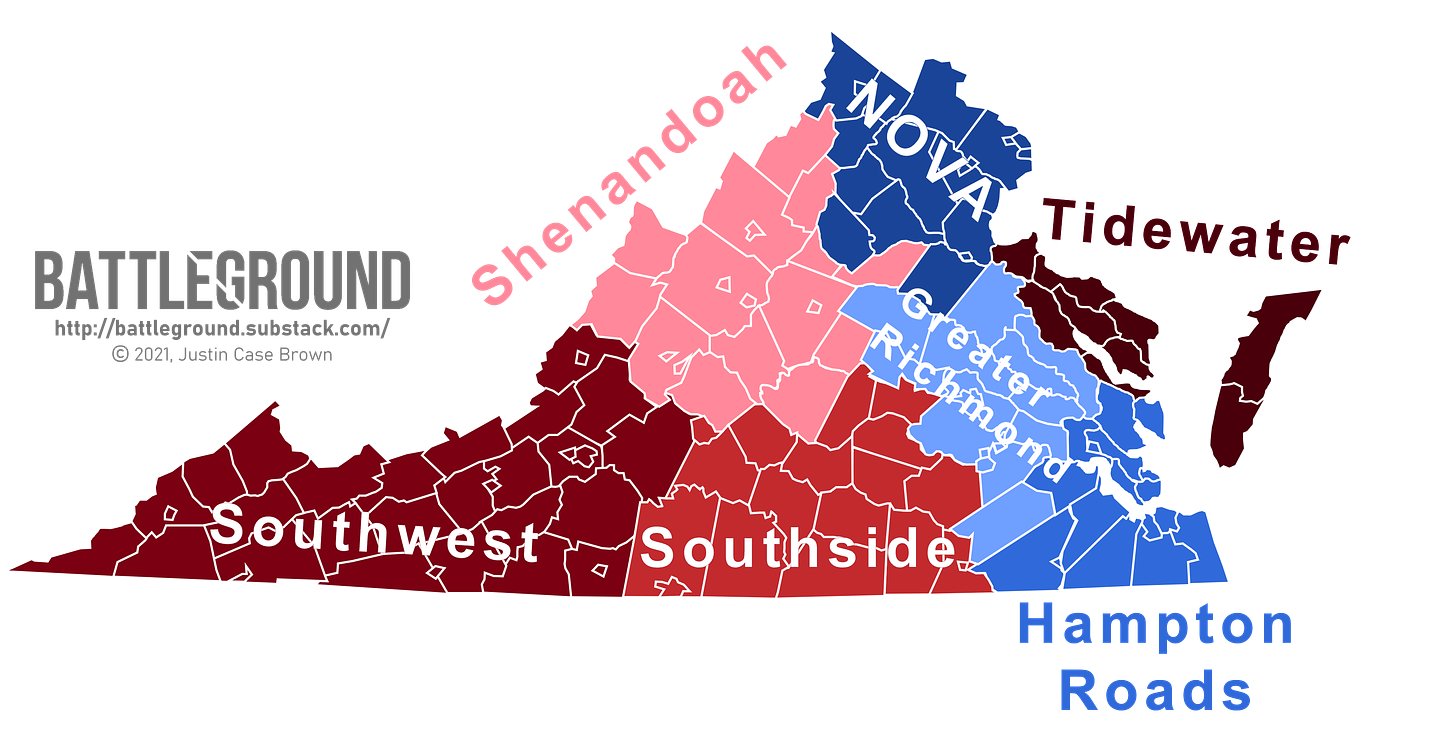 Regions of Virginia