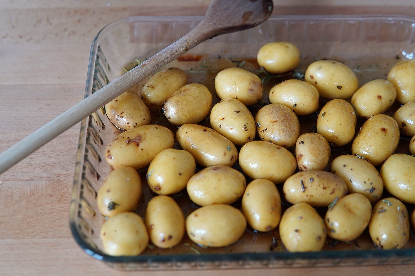 les pommes de terre avant cuisson 