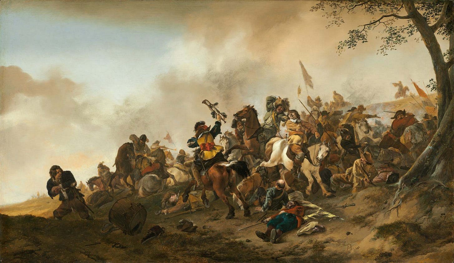 Battle Scene, c. 1645/1646 by Philips Wouwerman