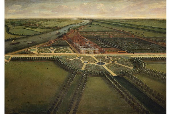 A View of Hampton Court, Leonard Knyff ~1702–14