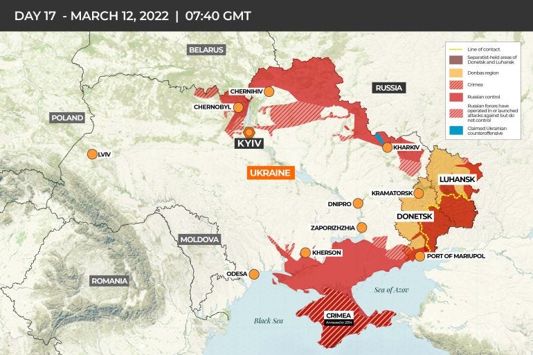 Russia-Ukraine war military dispatch: March 12, 2022 | Russia-Ukraine war  News | Al Jazeera