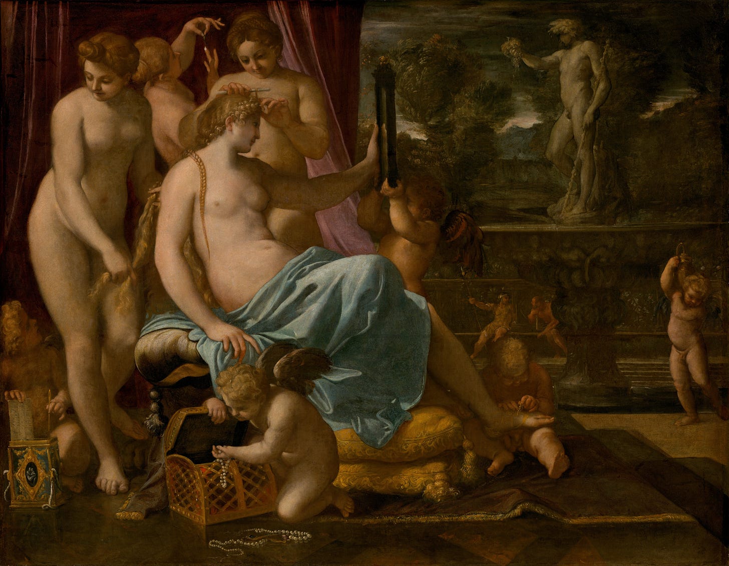 Venus Adorned by the Graces, 1590/1595 by Annibale Carracci