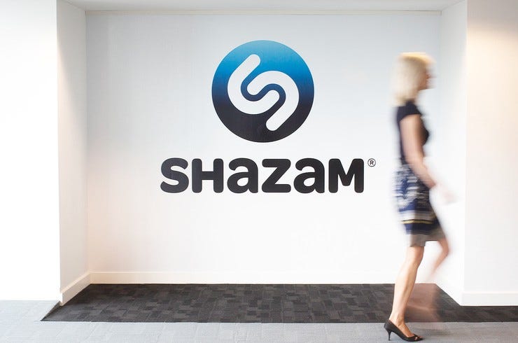 Shazam logo office billboard 1548