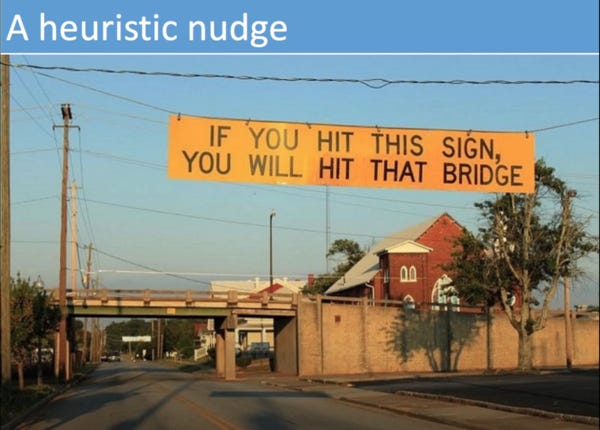 Heuristic for deciding whether to your vehicle's height is safe enough to drive under a bridge
