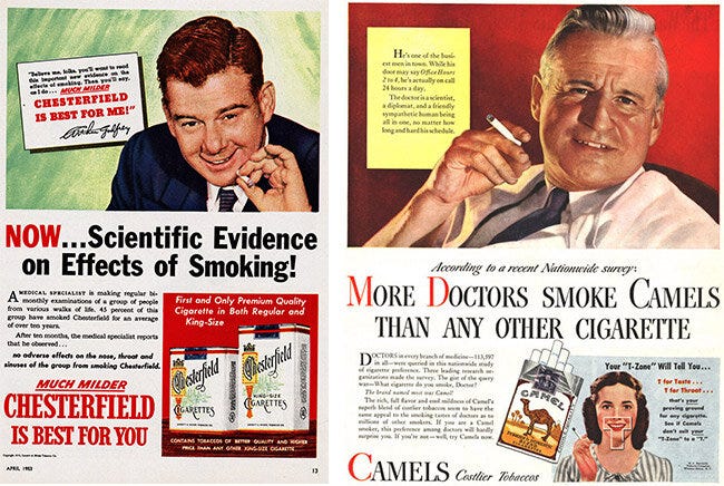 “No adverse effects” from these cigarettes!