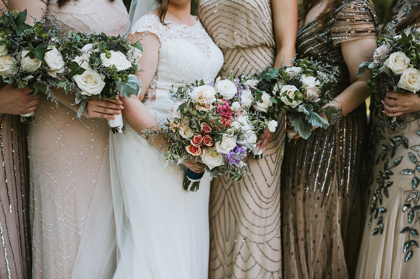 Our Wedding: Mismatched Bridesmaids Dresses + Unique Bridesmaid Gift Idea