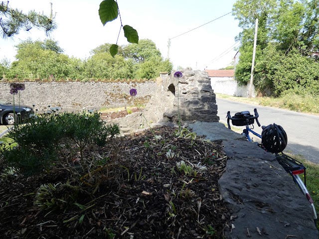 St. Colmcille's Well, Calliaghstown, Co. Meath, View from the side.