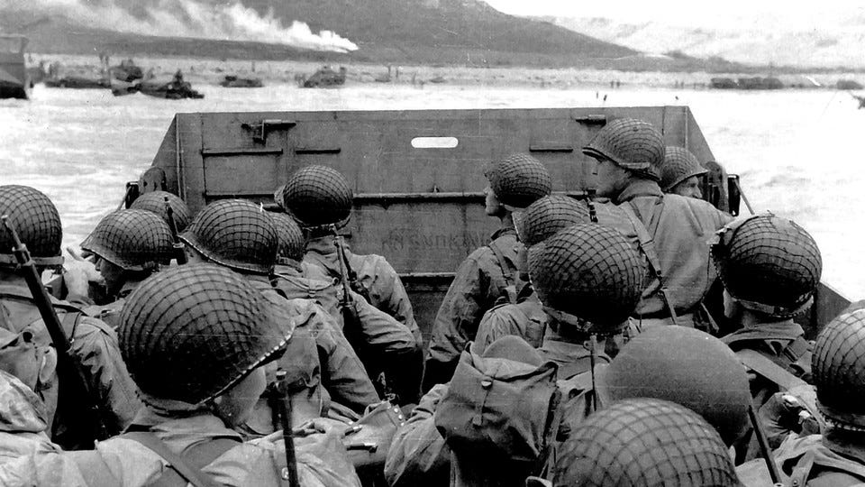 First Wave at Omaha Beach - The Atlantic