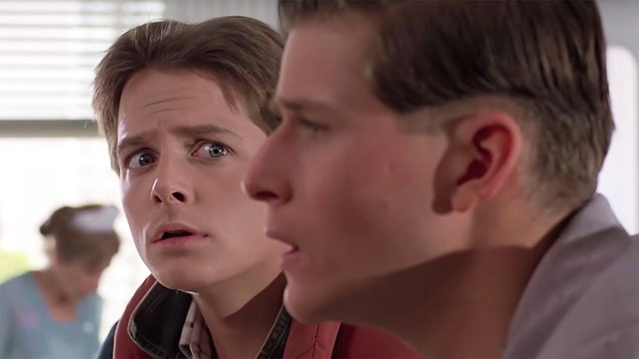 Back to the Future Fan Theory: George McFly Knows Marty Is a Time Traveler  - YouTube