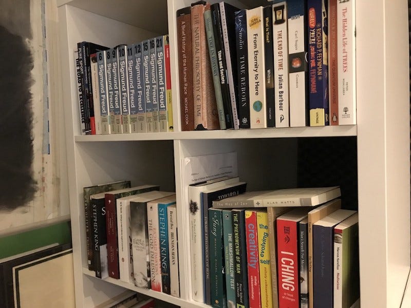 Image of my bookshelf at home