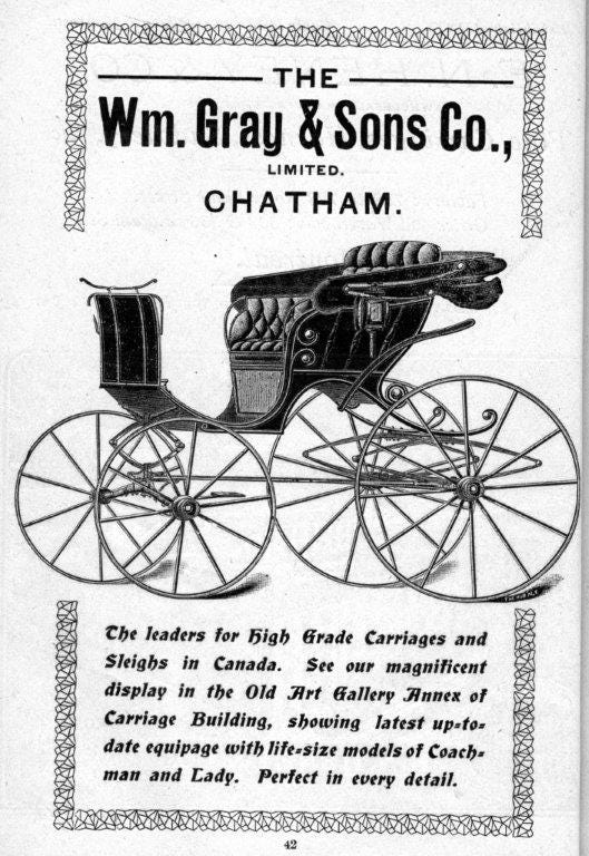 CNE Heritage - William Gray and Sons Ad In Exhibition Programme, 1903