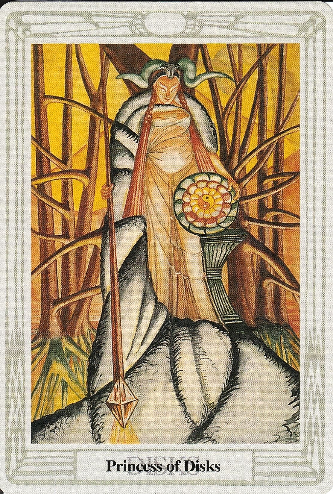 Princess of Disks Thoth Tarot Card Tutorial