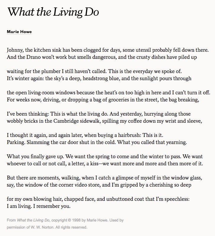 Jen Benka on Twitter: "I remember you. #WorldAIDSDay This poem by Marie Howe:  https://t.co/28mBEhvndP https://t.co/qtuHwMguyA" / Twitter