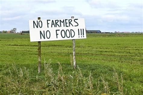 Farmers Protest Sign stock photo. Image of cultivation - 16535136