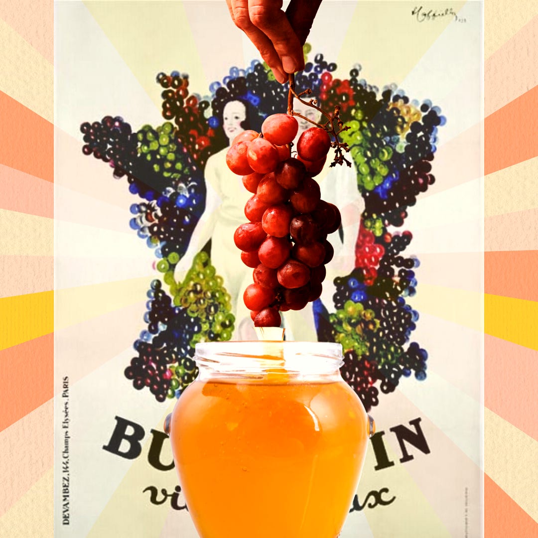 honey wine collage by Chloe Faure for Speach mag
