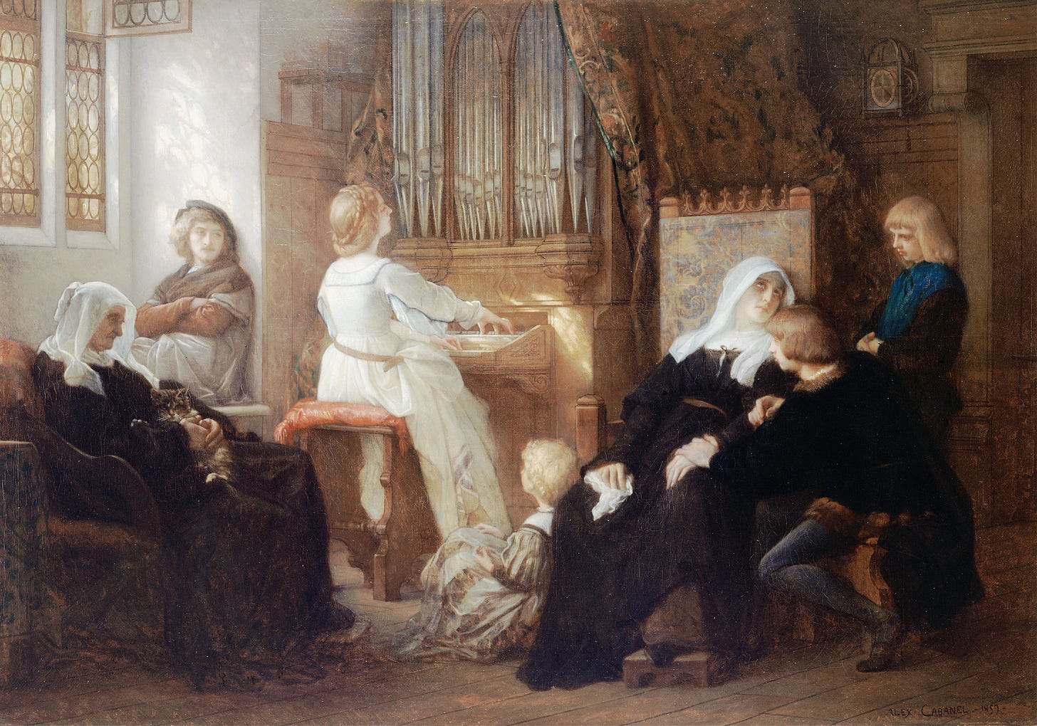 La veuve du maître de chapelle (1859) by Alexandre Cabanel